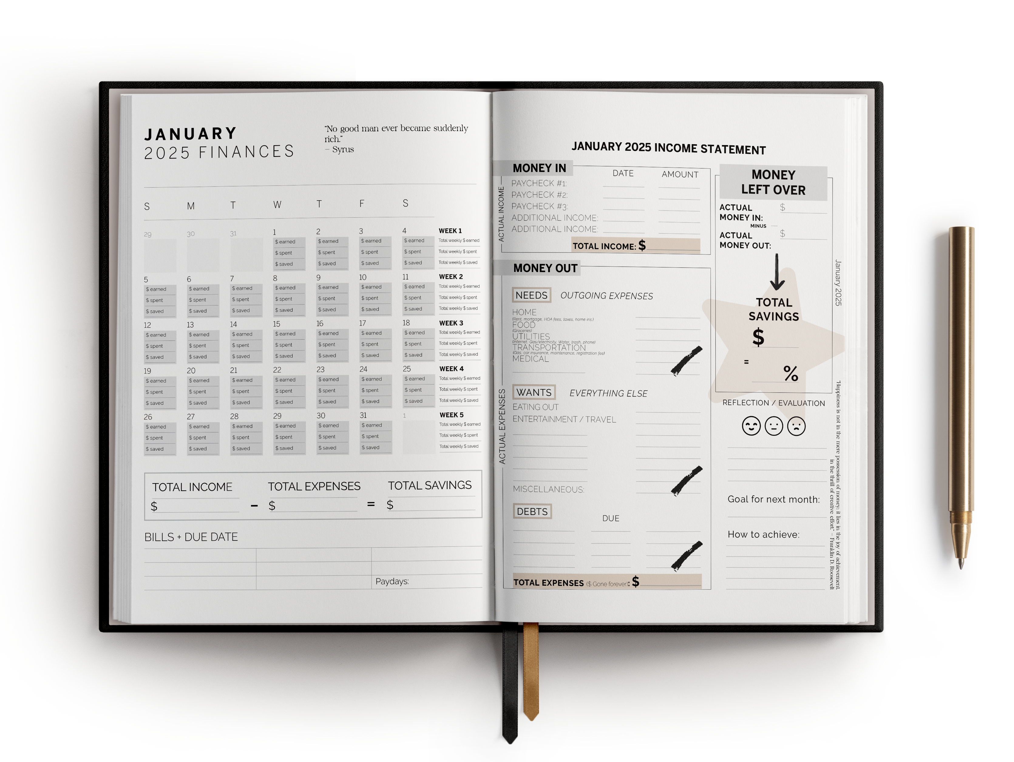 The Best 2025 Monthly Budget Planner - Daily Weekly