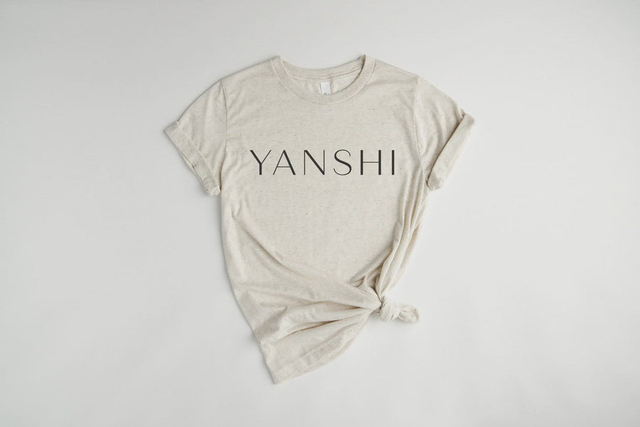 Yanshi T-Shirt Oatmeal Tri-blend Super High Quality, Soft & Luxurious for Men & Women